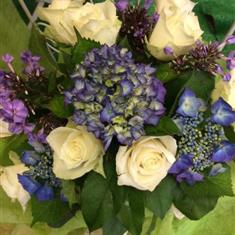 Blue and White Sympathy Posie